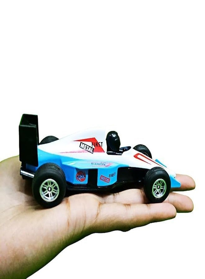 بلس بوينت سيارات سباق فورمولا 1 صغيرة من المعدن المصبوب من PLUSPOINT للأطفال، نموذج سيارة سباق فورمولا 1 عالية السرعة، سيارات سحب للخلف، ألعاب سيارات قابلة للتجميع للأولاد من عمر 3 سنوات فما فوق - Image 3